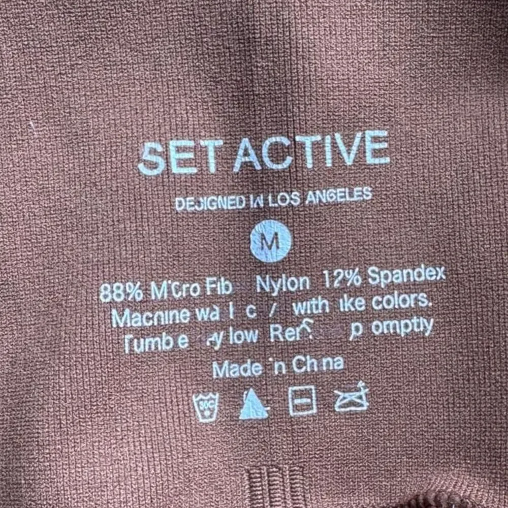 Set-active Women's Brown and Tan Leggings